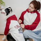 Motorcycle Letter Printing Autumn Winter Dog & Owner Hoodie