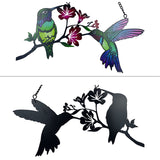 Adsorbable Pendant Chain Multicolored Birds Window Hanging Ornaments