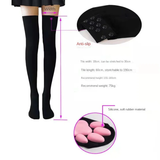 Sexy Cute Pink Cat Paw Pad Thigh High Socks for Adult