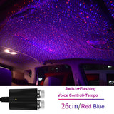 USB Car Romantic Star Light Projector