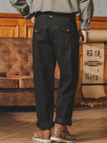 Men's Retro Style Straight Leg American Causal Cargo Pants