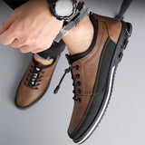 Men's Urban Edge PU Leather Flat Shoes