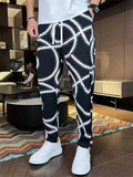 Men's Casual Loose Graphic Print Lightweight Pants for Summer