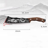 Hand Forged Black Dragon Carving Chef Knife