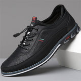 Men's Urban Edge PU Leather Flat Shoes