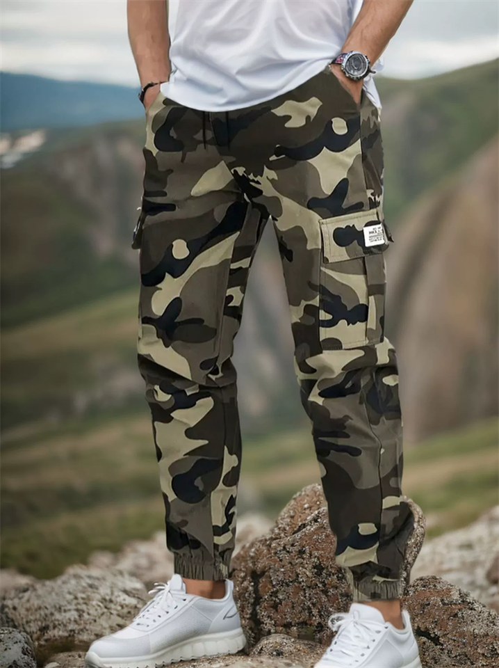 Men's Casual Camouflage Cargo Jogger Pants