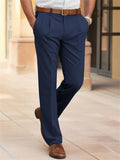Men's Cozy Straight Leg Business Dress Pants