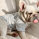Puppy Owner Smiley Face Leisure Striped Sweatshirt