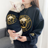 Small Dogs and Owner Spring Autumn Embroidered Sweatshirt