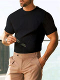 Men's Fashion Slim Fit Crewneck Short Sleeve T-shirt
