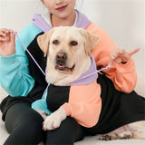 Tricolor Color Blocking Casual Pet Parent-Child Costume