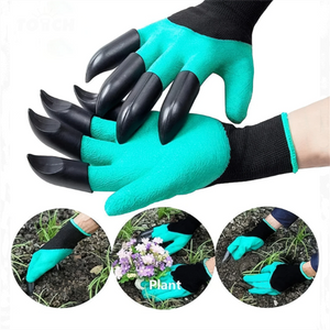 1 Pair Four Claws Gardening Gloves for Digging & Puncture Resistant