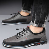 Men's Urban Edge PU Leather Flat Shoes