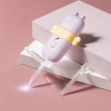 Lovely Cartoon Carrot LED Light Children Earpick Earwax Cleaner