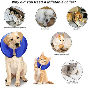 Pet Anti-lick Anti-bite Protective Cushion PVC Inflatable Collar