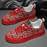 Cloud Embroidery Cozy Cotton Cloth Casual Shoes for Men