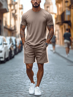 Men's Cool Short Sleeved Summer Tracksuit Set