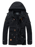 Men's Winter Warm Fleece Lined Hooded Parka Jackets