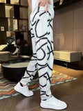 Men's Casual Loose Graphic Print Lightweight Pants for Summer