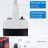 Portable Outdoor Camping USB Rechargeable Electric Shower