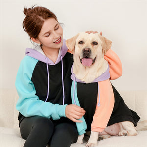 Tricolor Color Blocking Casual Pet Parent-Child Costume