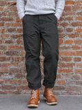 Men's Straight Leg Vintage Cotton Military Fatigue Pants