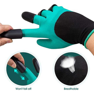 1 Pair Four Claws Gardening Gloves for Digging & Puncture Resistant