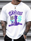 Men's Hiphop Style Streetwaer Round Neck Chess Printed Tshirts