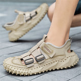 Men's Hollow Out Thick Sole Anti Slip Slingback Sandals
