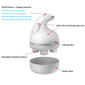 Anti-Static Grooming Stress Relief Tool Electric Pet Massager
