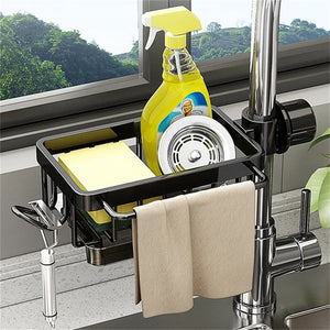 Adjustable Angle Removable Faucet Organizer Kitchen Shelf
