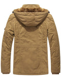 Men's Winter Warm Fleece Lined Hooded Parka Jackets