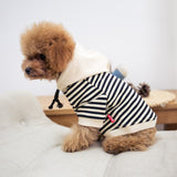 Spring Modish Striped Hoodie for Small Dogs & Owners