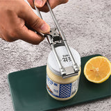 Kitchen Stainless Steel Can Opener - Adjustable Jar Opener
