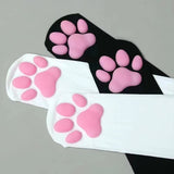 Sexy Cute Pink Cat Paw Pad Thigh High Socks for Adult