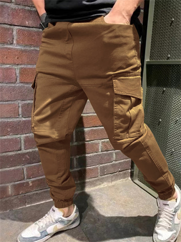Hip-Hop Loose Multi Pockets Cargo Pants for Fashion Men