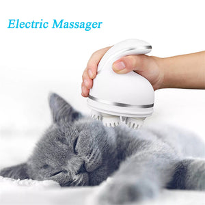 Anti-Static Grooming Stress Relief Tool Electric Pet Massager