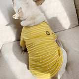 Puppy Owner Smiley Face Leisure Striped Sweatshirt