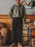 Men's Retro Style Straight Leg American Causal Cargo Pants