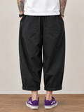 Men's Japanese Style Elastic Waist Baggy Balloon Pants