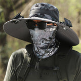 Strong Wind Solar Fan USB Rechargeable Sun Hat