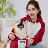 Motorcycle Letter Printing Autumn Winter Dog & Owner Hoodie