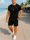 Men's Cool Short Sleeved Summer Tracksuit Set