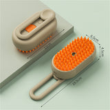 Pet Steam Hair Brush for Removing Tangled & Loose Hair