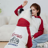 Motorcycle Letter Printing Autumn Winter Dog & Owner Hoodie