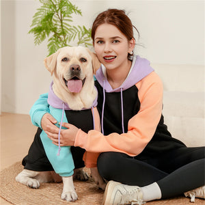 Tricolor Color Blocking Casual Pet Parent-Child Costume