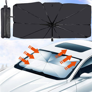 Bendable Window Breaker Foldable Car Windshield Sunshade Visor