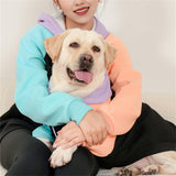 Tricolor Color Blocking Casual Pet Parent-Child Costume