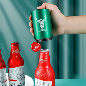Deer Head Print Stainless Steel Beer Opener
