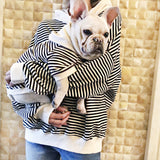Spring Modish Striped Hoodie for Small Dogs & Owners